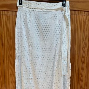 Forever 21 Polka Dots Slit Skirt